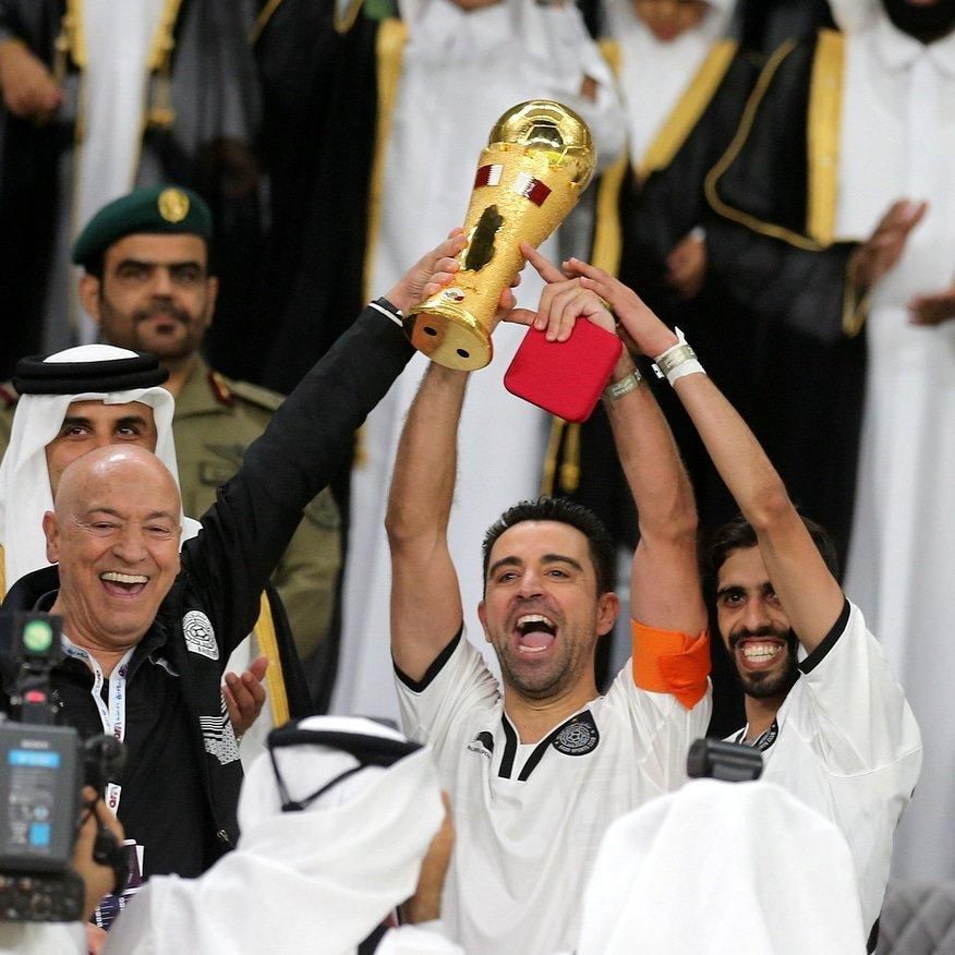 Xavi sa teší z titulu v Al-Sadd SC.