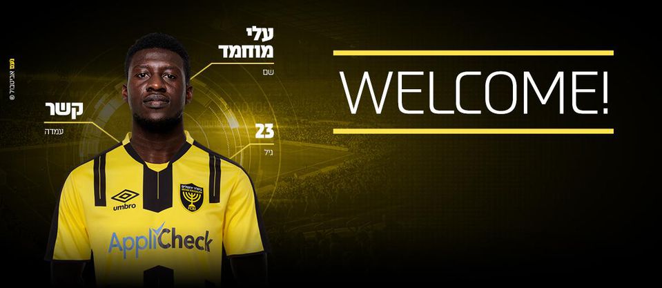 Nový hráč Beitar Jeruzalem Ali Mohamed.