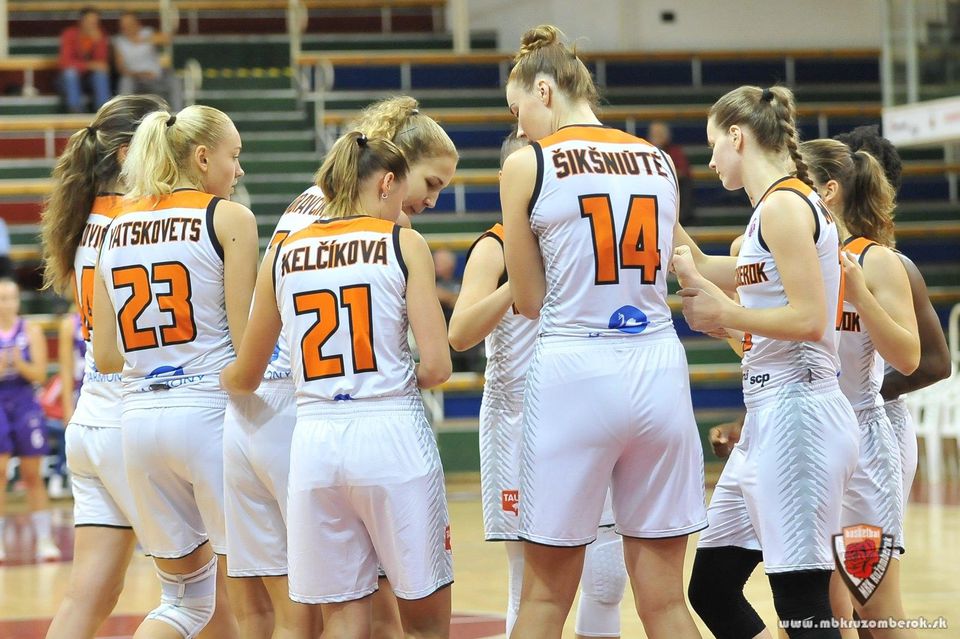 Basketbalistky MBK Ružomberok.