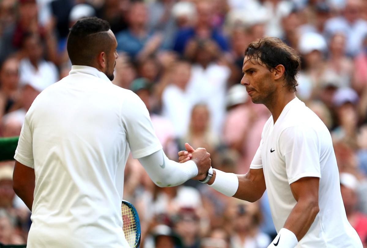 Nick Kyrgios a Rafael Nadal.