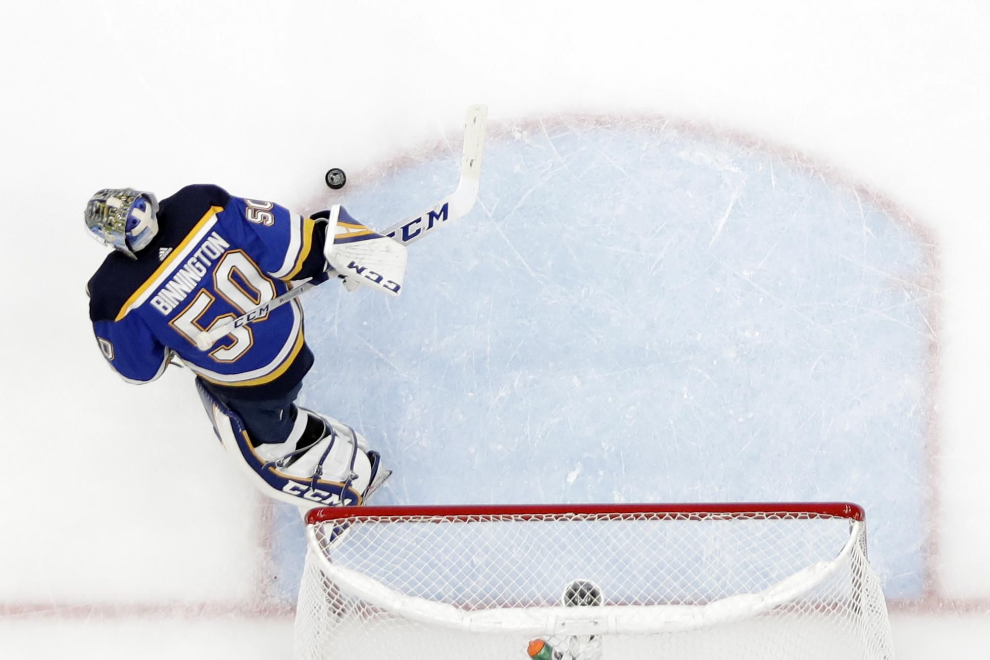 Brankár St. Louis Blues Jordan Binnington.