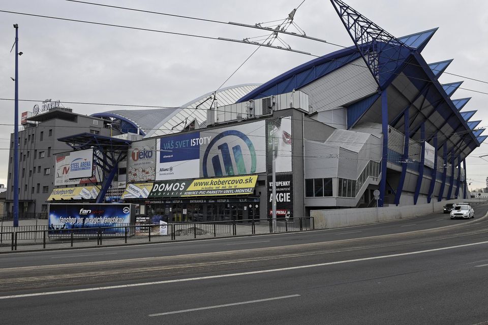 Hokejový štadión Steel Aréna v Košiciach.