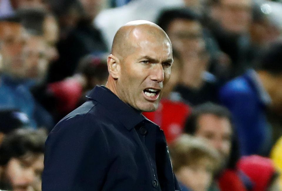 tréner Realu Madrid Zinedine Zidane