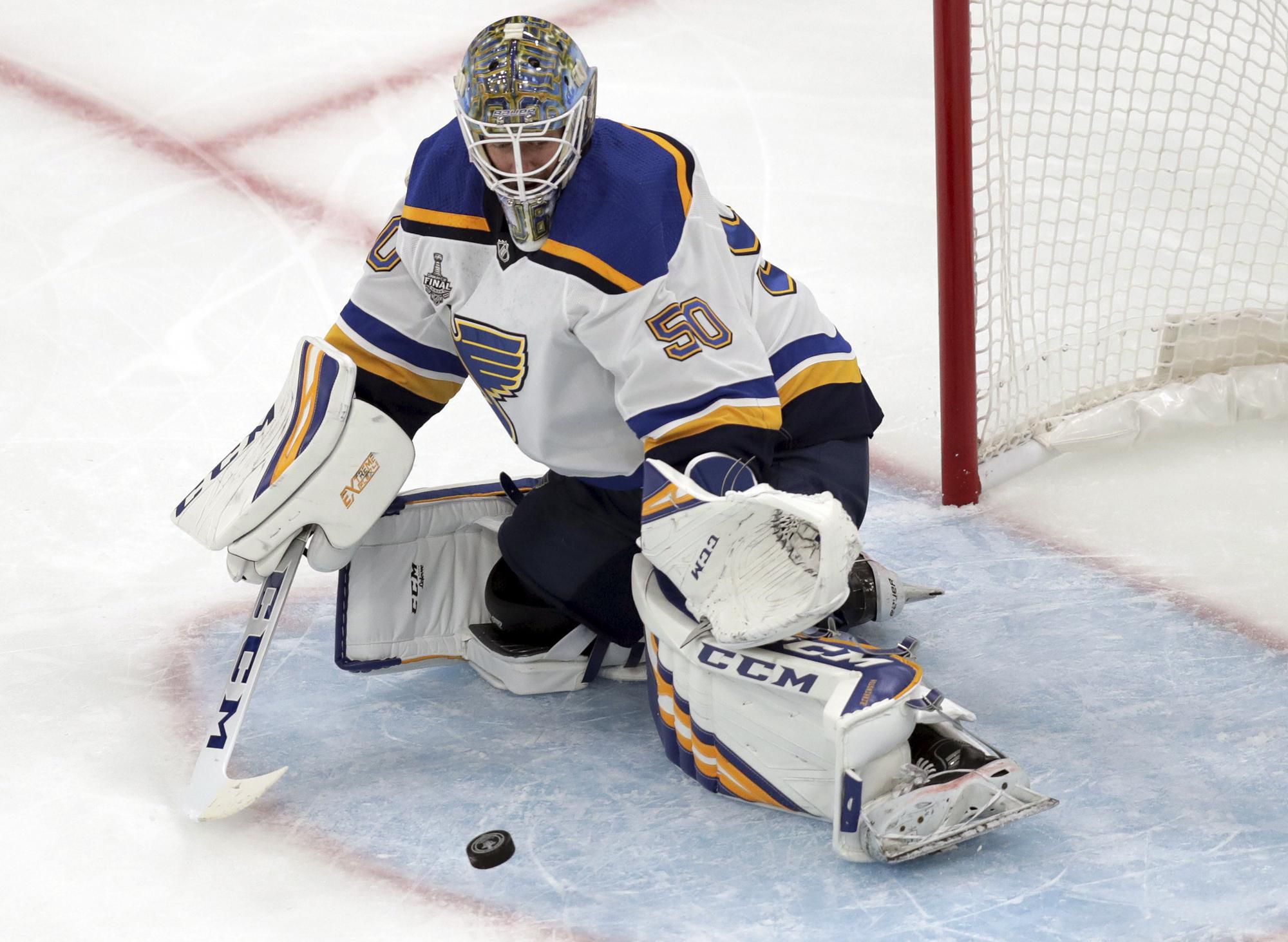 Brankár St. Louis Blues Jordan Binnington.