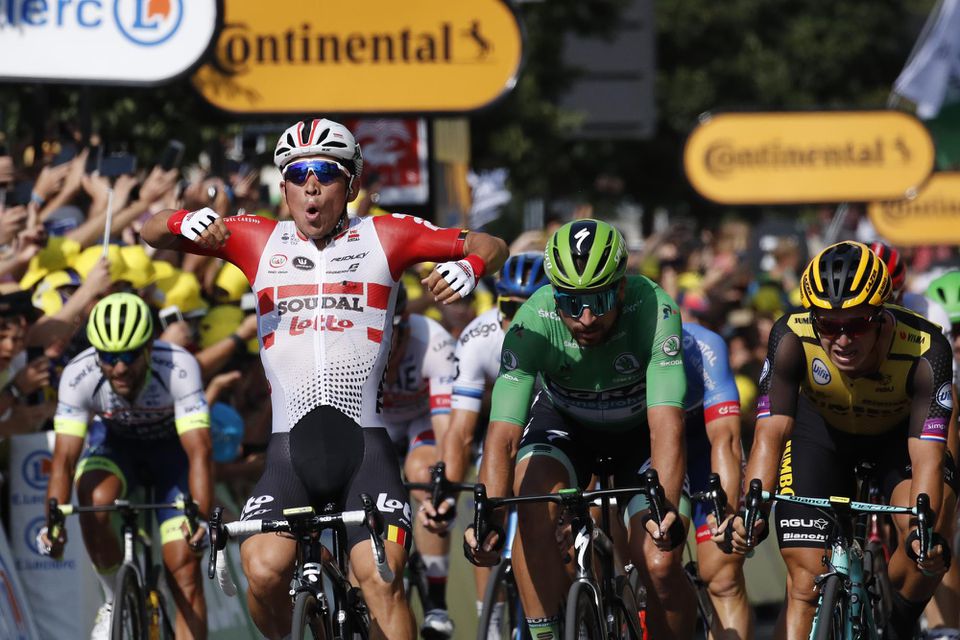 Caleb Ewan zvíťazil aj 16. etape na Tour de France.