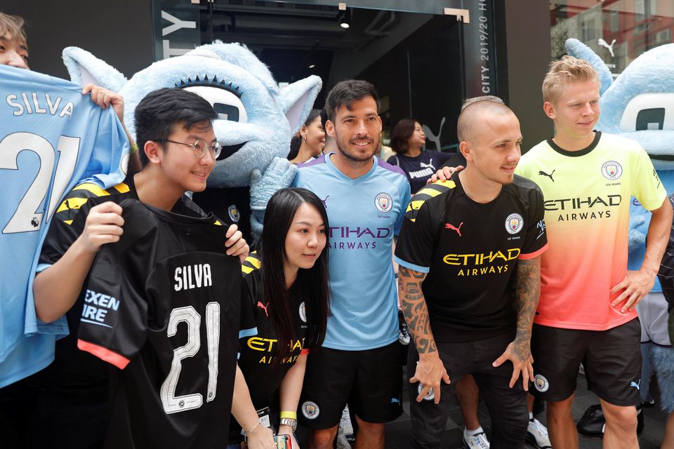 Futbalisti Manchestru City na turné v Číne