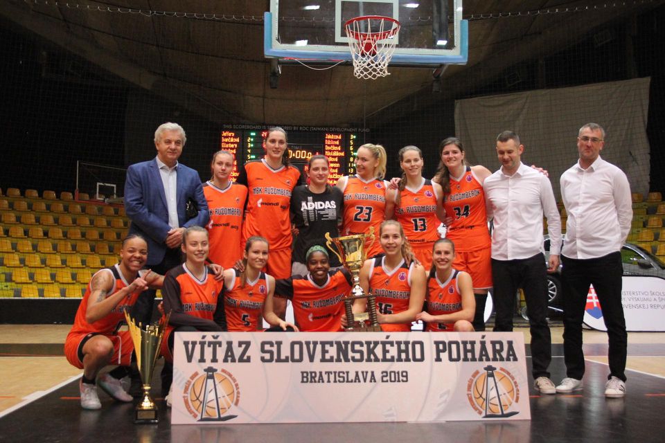 víťaz Slovenského pohára žien v basketbale tím MBK Ružomberok