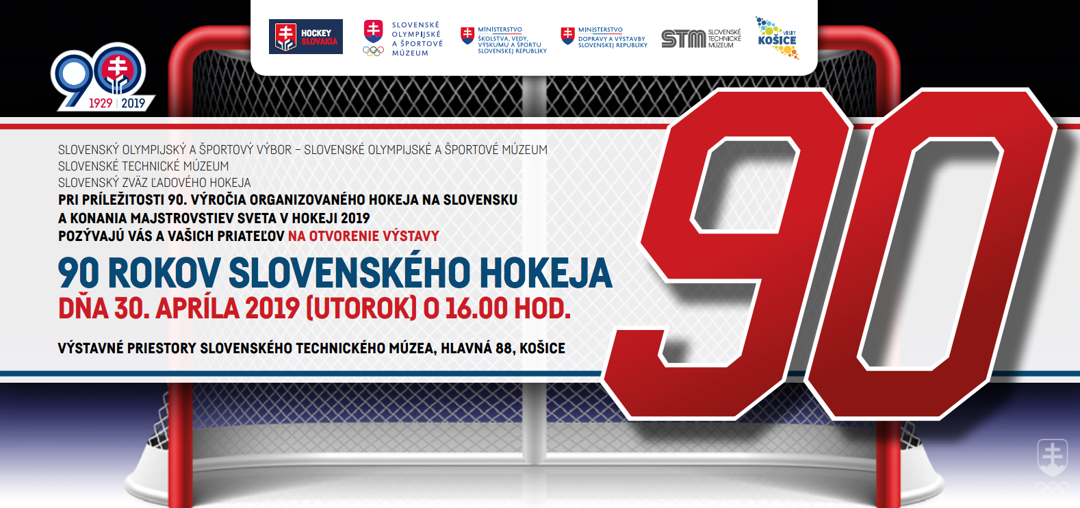 Výstava 90 rokov slovenského hokeja.