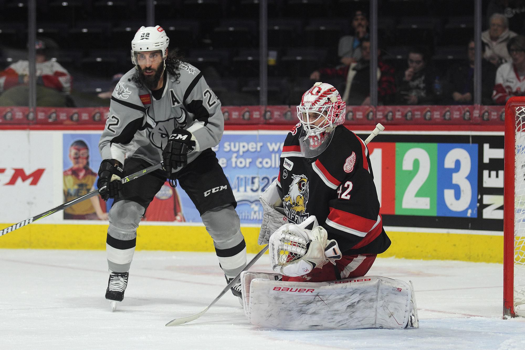 Slovenský hokejový brankár Patrik Rybár v službách Grand Rapidu Griffins.