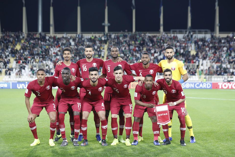 Katarskí futbalisti.