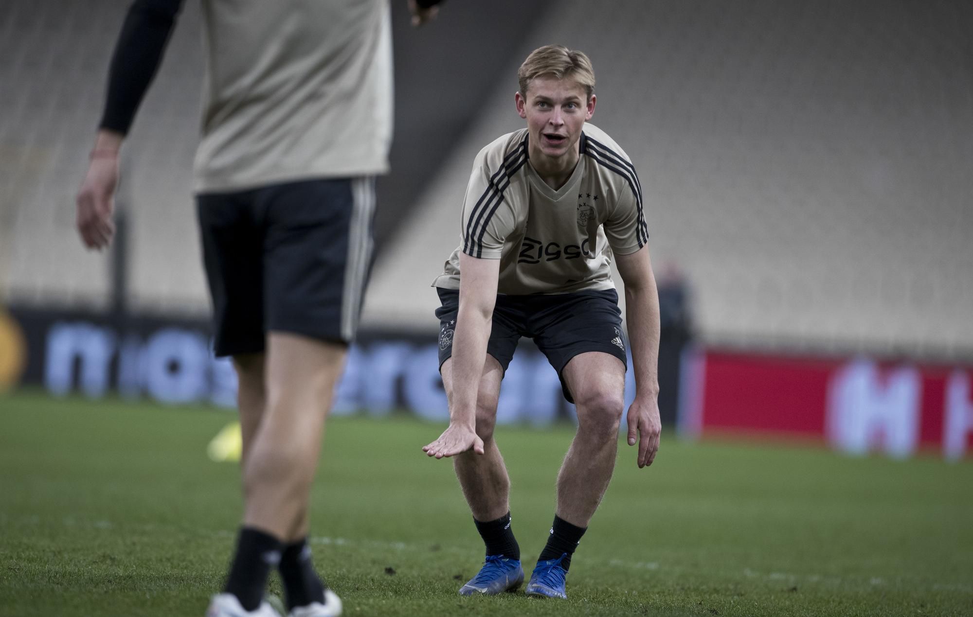 Frenkie De Jong na tréingu Ajaxu Amsterdam