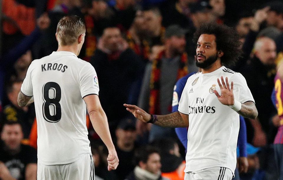 Marcelo and Toni Kroos.