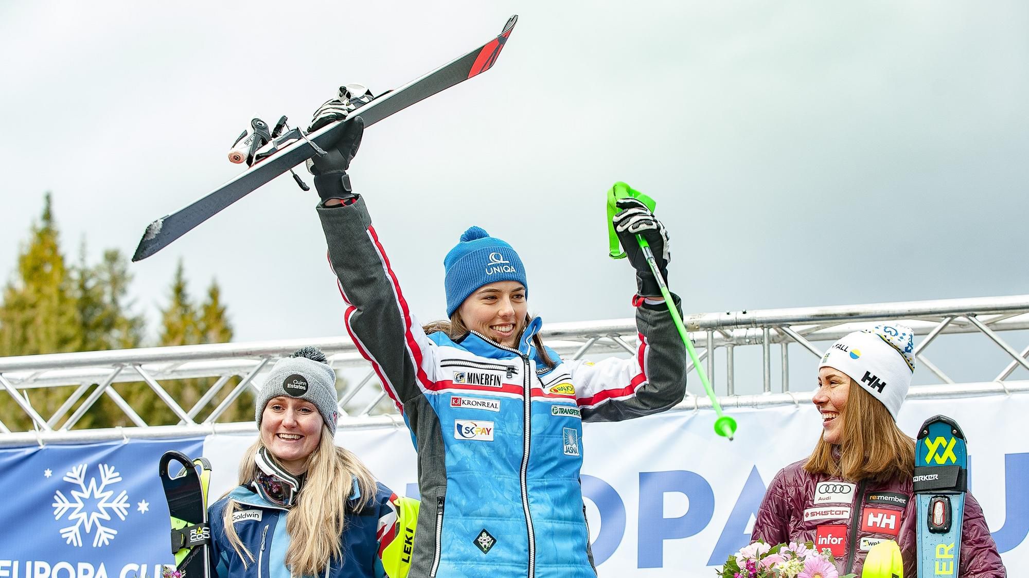 Petra Vlhová po víťazstve na Európskom pohári v Jasnej.