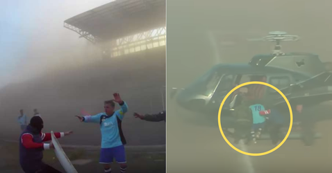 Iba na Sicílii! Hráča uniesli vrtuľníkom priamo počas zápasu