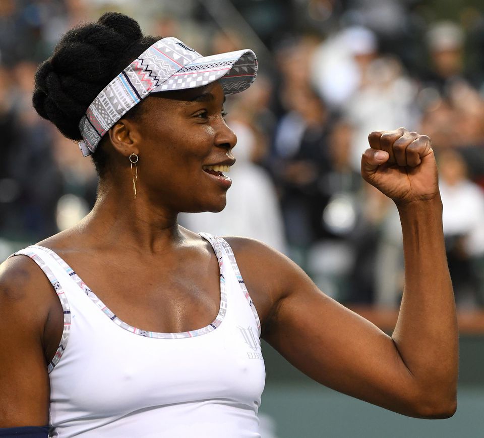 Americká tenistka Venus Williamsová na turnaji v Indian Wells