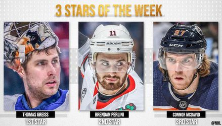 Hviezdami týždňa brankár NY Islanders, krídelník Chicaga aj najväčšia hviezda Edmontonu