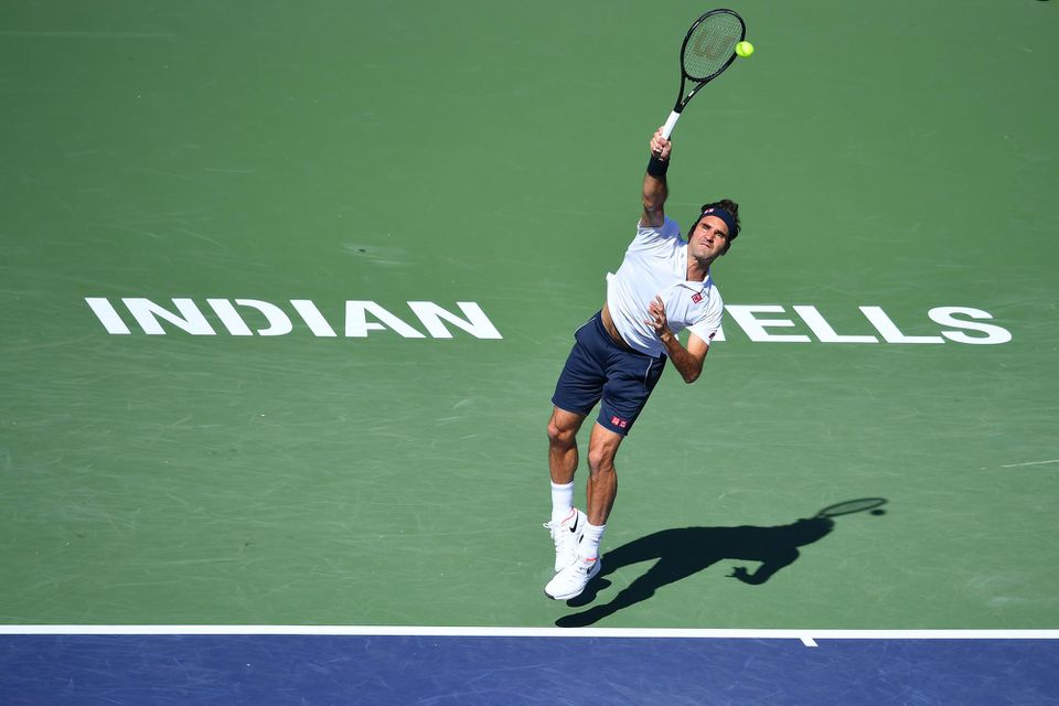 Roger Federer na Indian Welles.