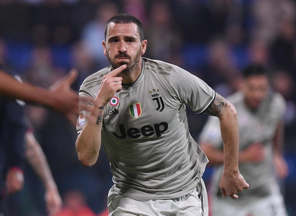 Leonardo Bonucci (Juventus Turín) oslavuje gól.