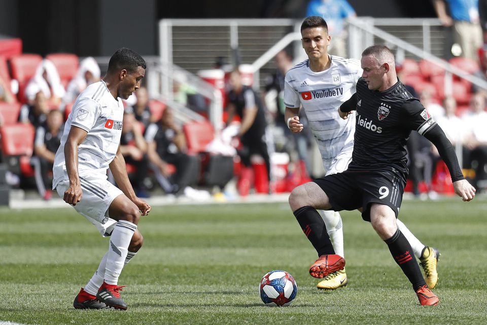 Hráč DC United Wayne Rooney v akcii