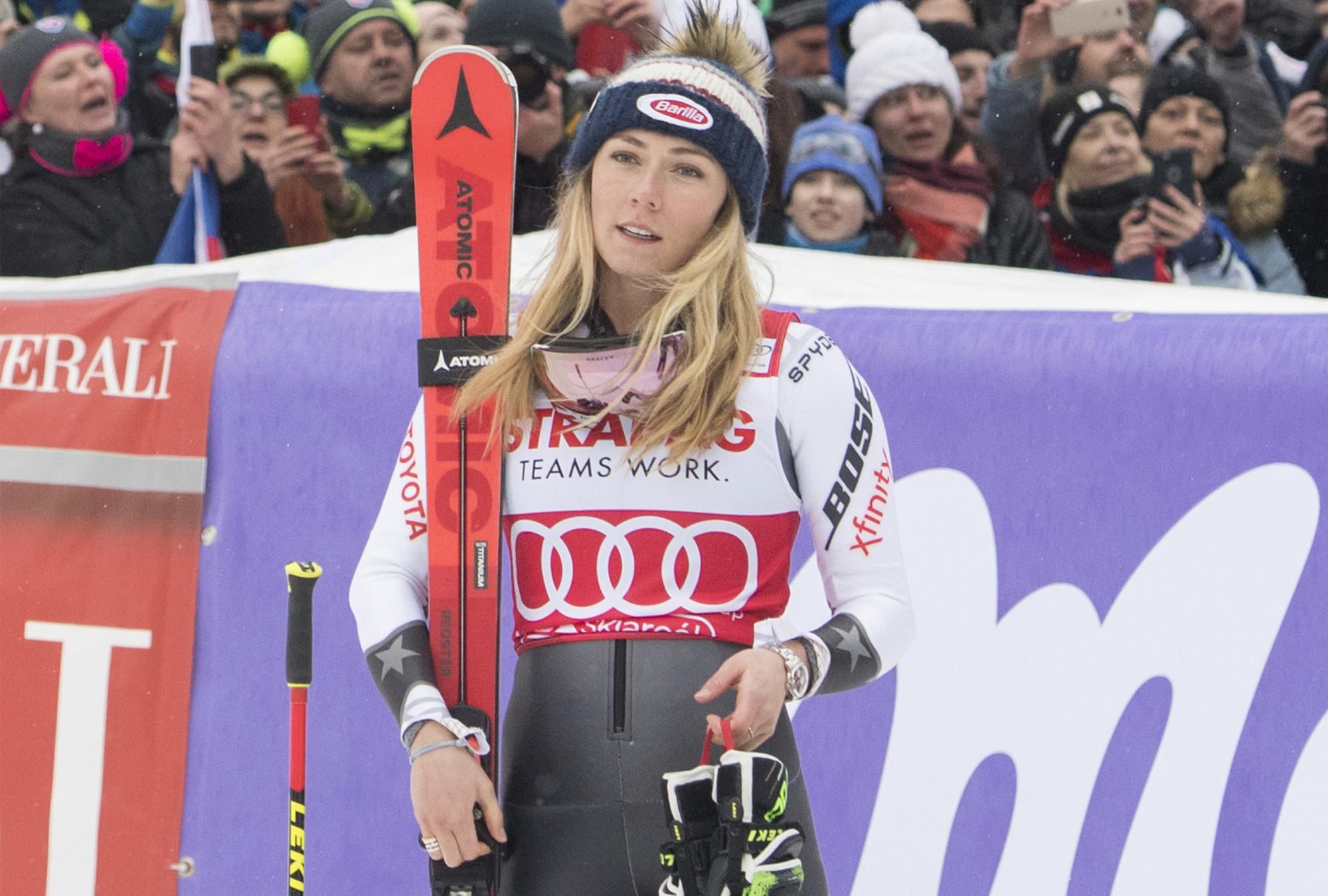 Americká lyžiarka Mikaela Shiffrinová.