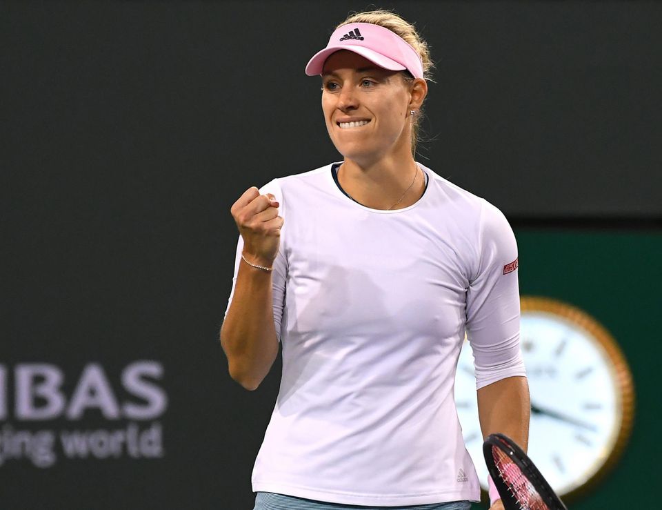 Nemecká tenistka Angelique Kerberová na turnaji v Indian Wells.