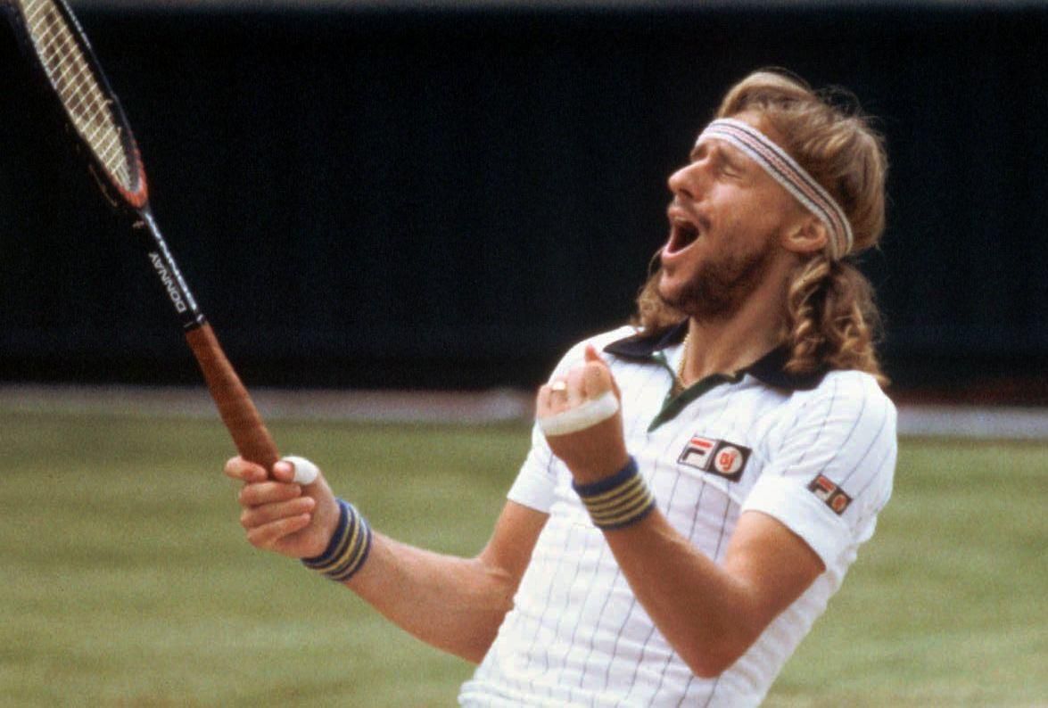 Björn Borg pri víťazstve Wimbledonu v roku 1980