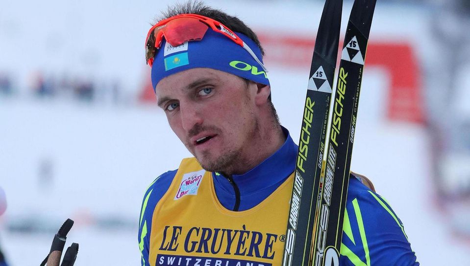 Kazašský bežec na lyžiach Alexej Poltoranin.