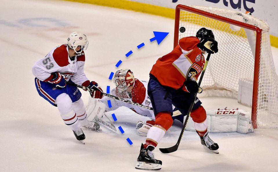 Aleksander Barkov (Florida Panthers) strieľa krásny gól proti Montrealu Canadiens.