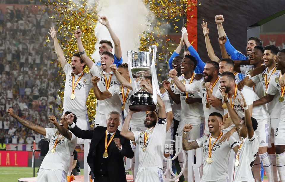 Real Madrid oslavuje Copa del Rey