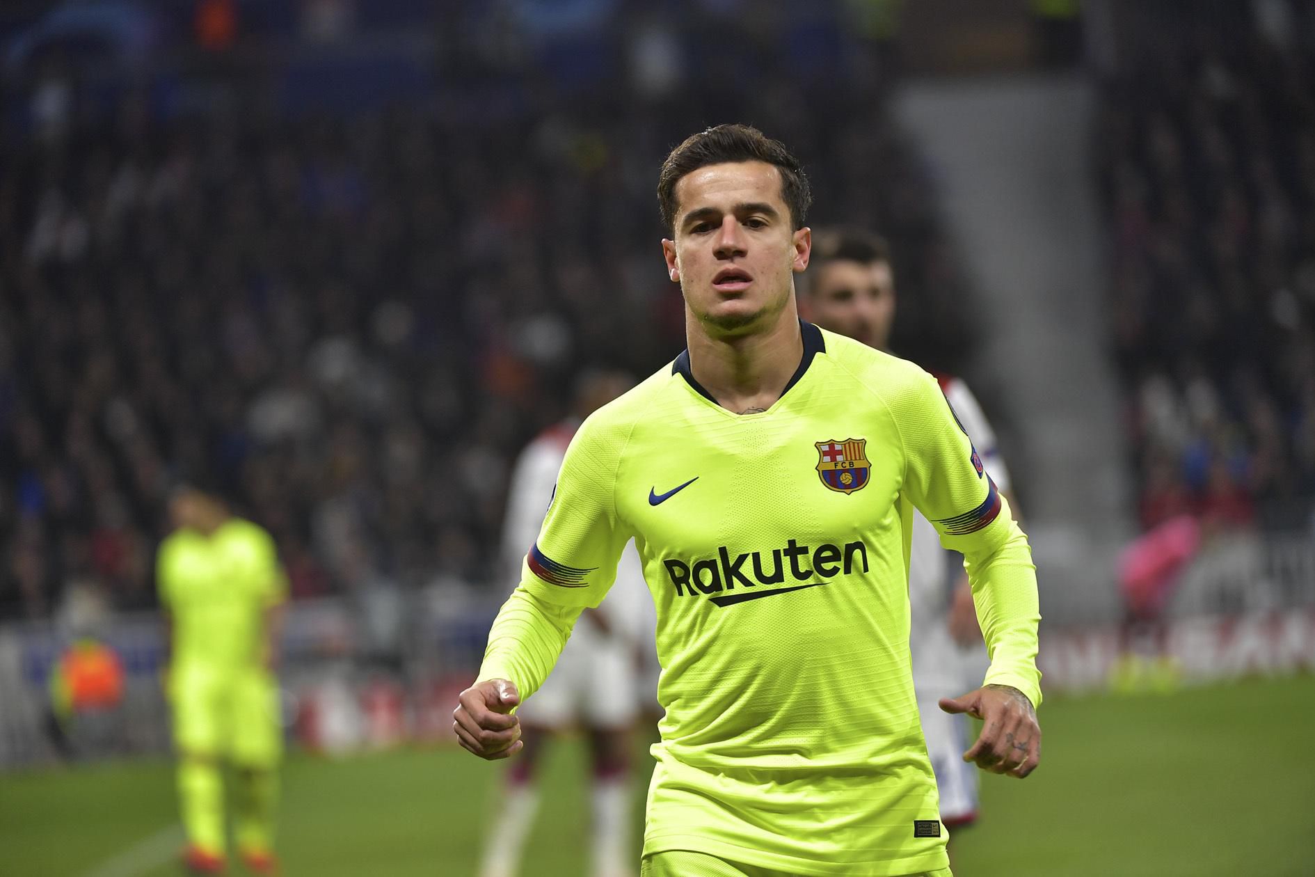 Brazílčan Philippe Coutinho v drese španielskeho futbalového klubu FC Barcelona.