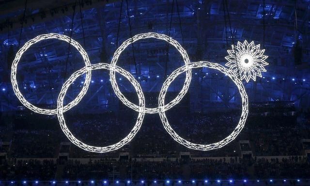 Pokazene olympijske kruhy otvaraci ceremonial soci2014 reuters