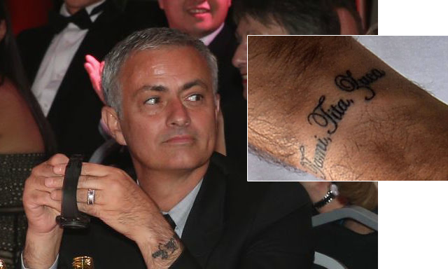 Tetovanie Josého Mourinha.