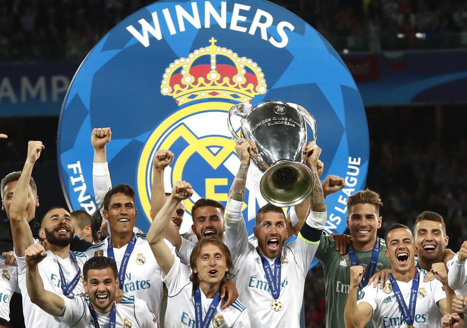 Futbalisti Realu Madrid oslavujú triumf v Lige majstrov