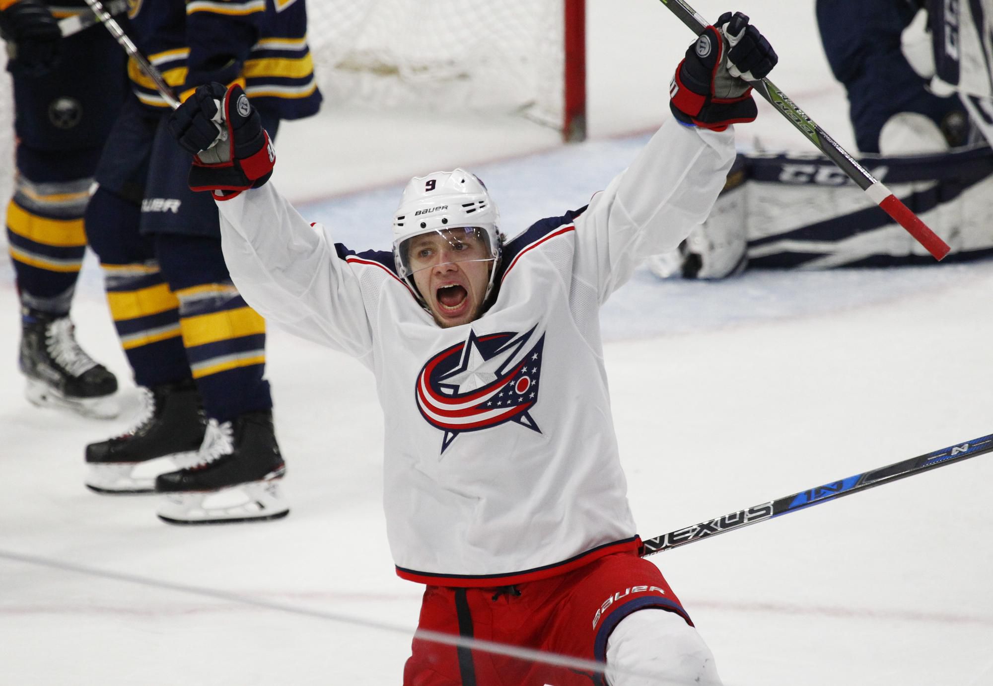 Artemi Panarin z Columbusu Blue Jackets.