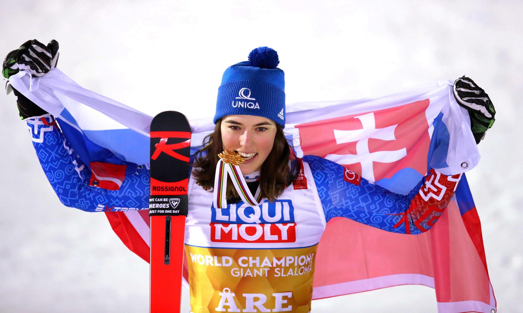 Majsterka sveta v obrovskom slalome Slovenka Petra Vlhová.
