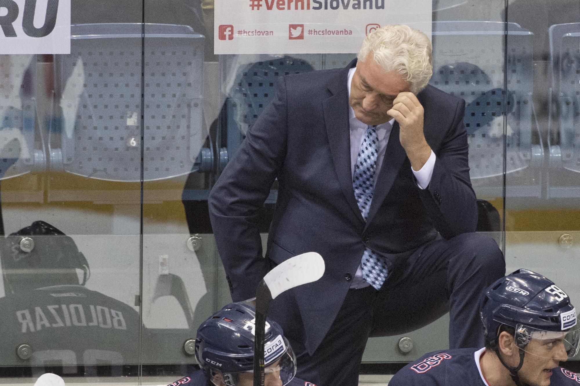 tréner HC Slovan Bratislava Miloš Říha