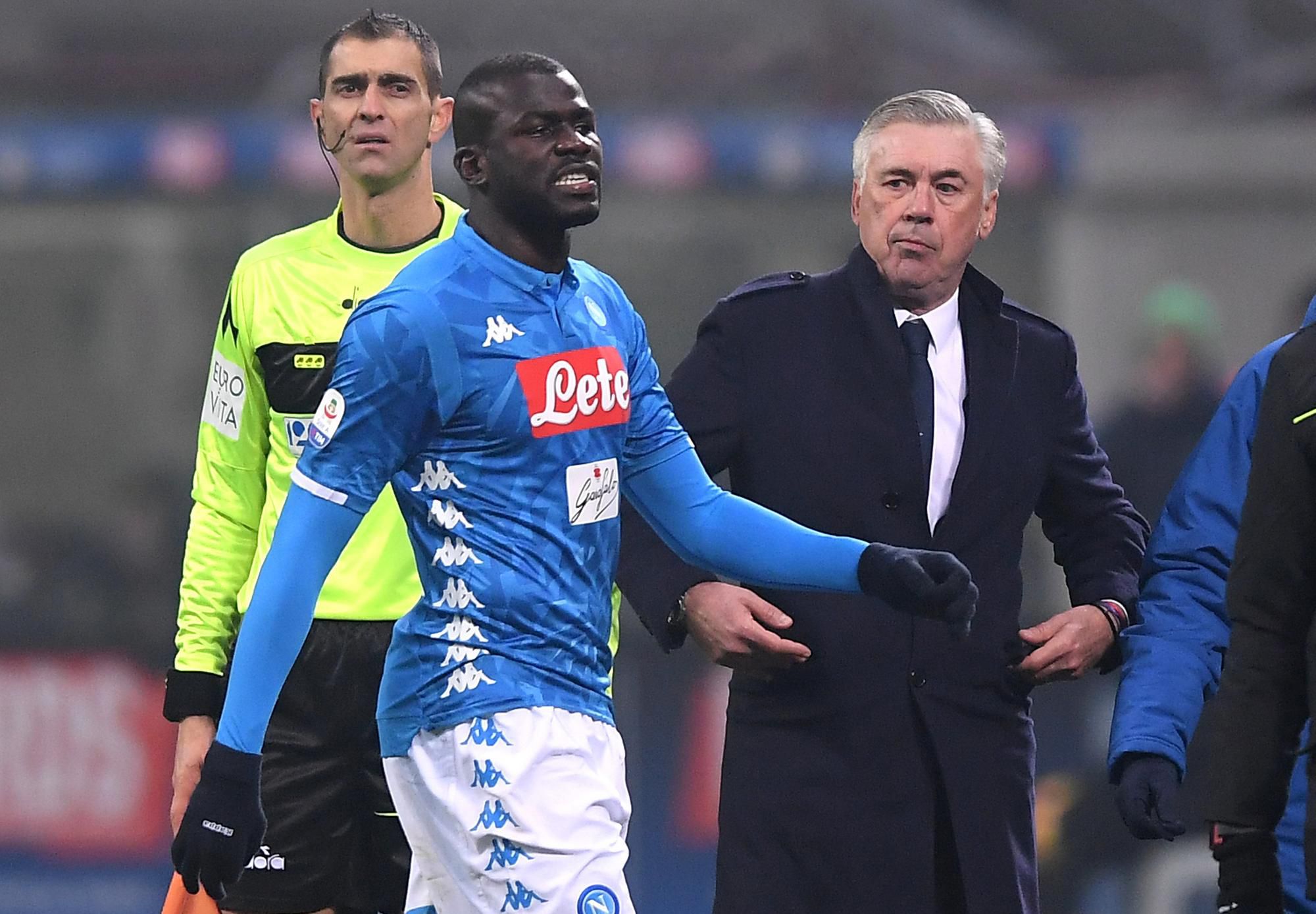 Kalidou Koulibaly a tréner Neapolu.