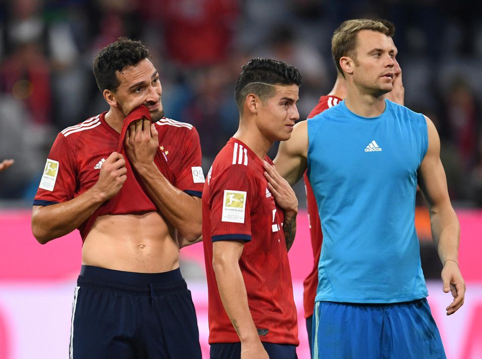 sklamaní hráči Bayernu Mníchov