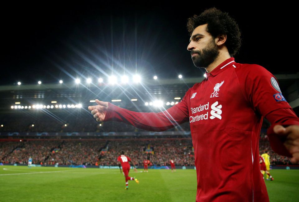 Útočník anglického Liverpoolu Mo Salah.