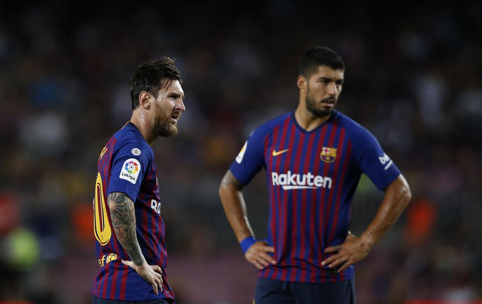 Lionel Messi a Luis Suárez z FC Barcelona