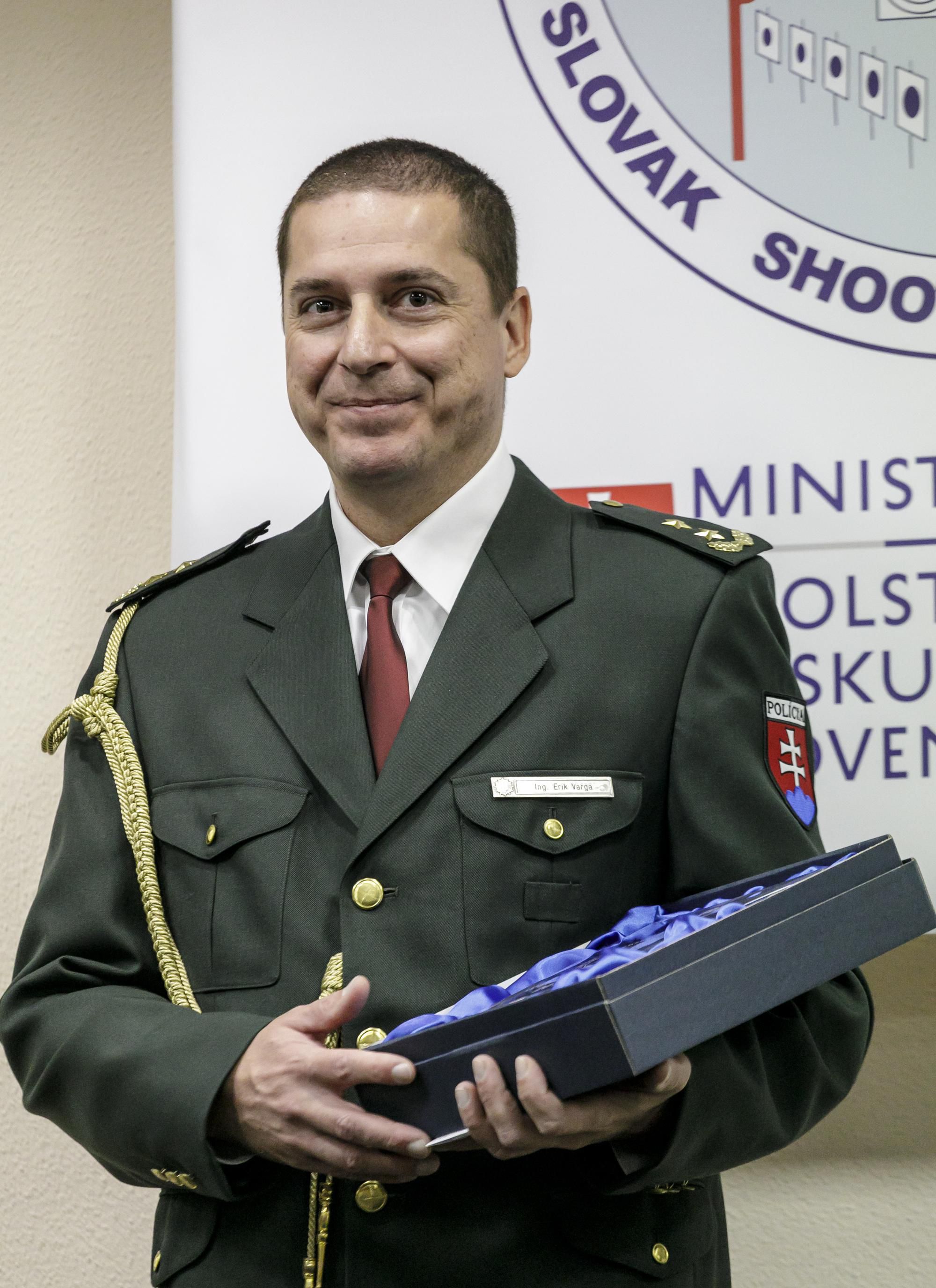 Strelec Erik Varga počas vyhodnotenia najúspešnejších športovcov a trénerov Slovenského streleckého zväzu (SSZ).