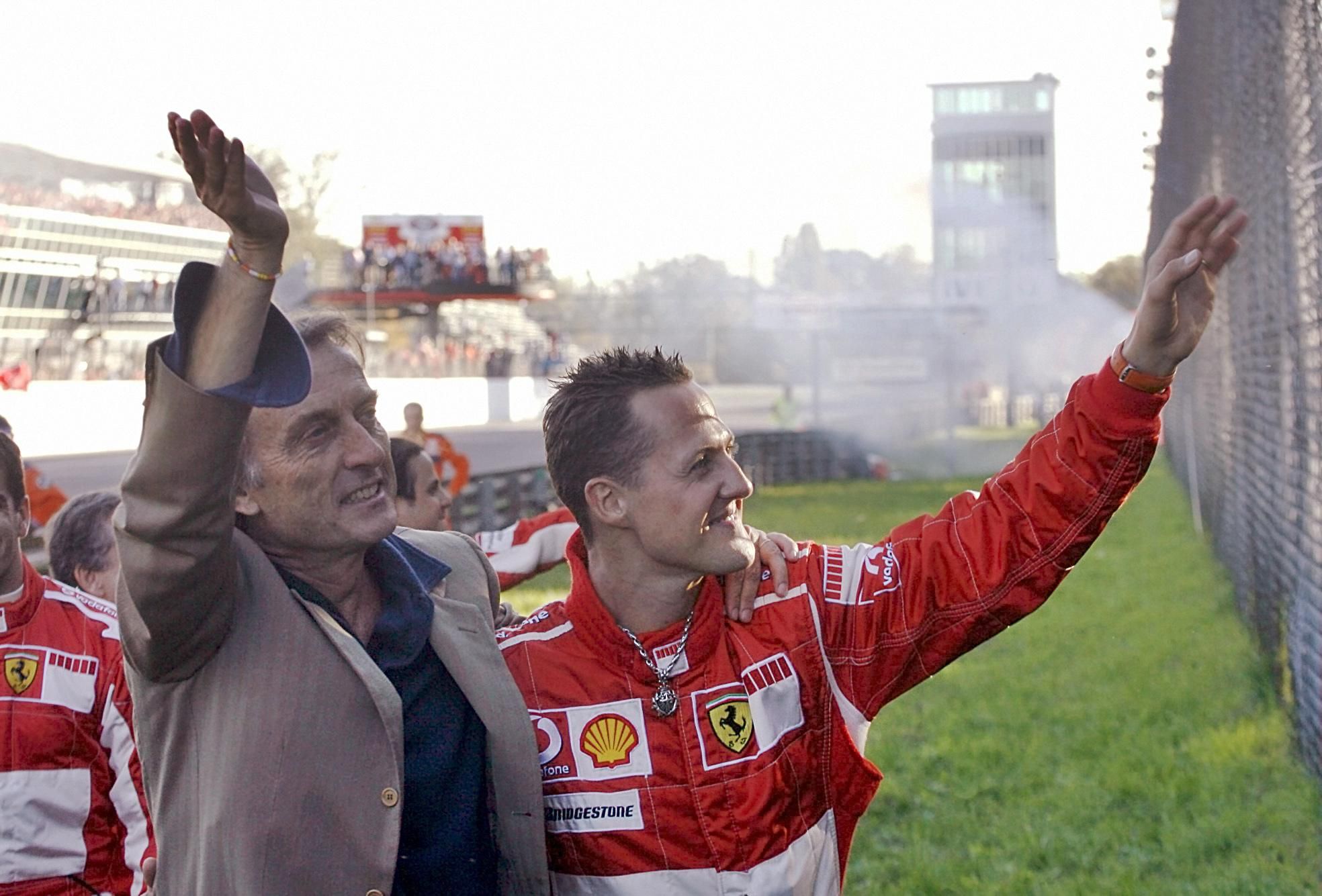 prezident Ferrari Luca Di Montezemolo a Michael Schumacher