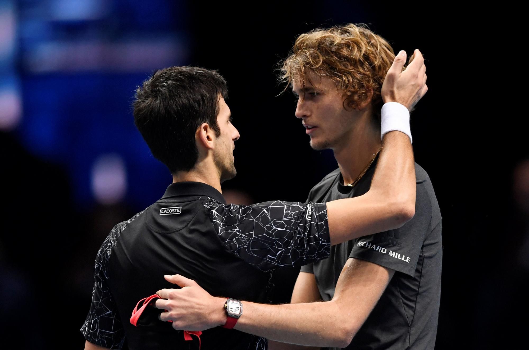 Novak Djokovič a Alexander Zverev