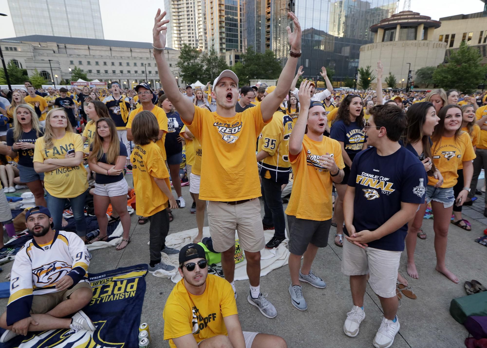 Fanúšikovia Nashville Predators.