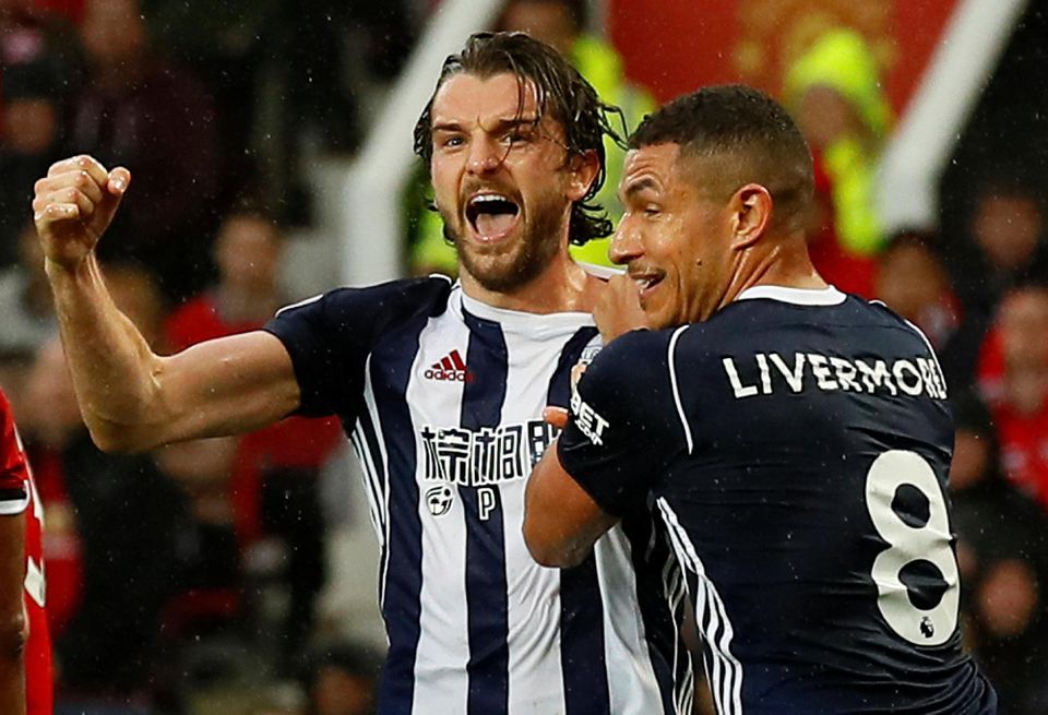 Jay Rodriguez a Jake Livermore (West Bromwich Albion)