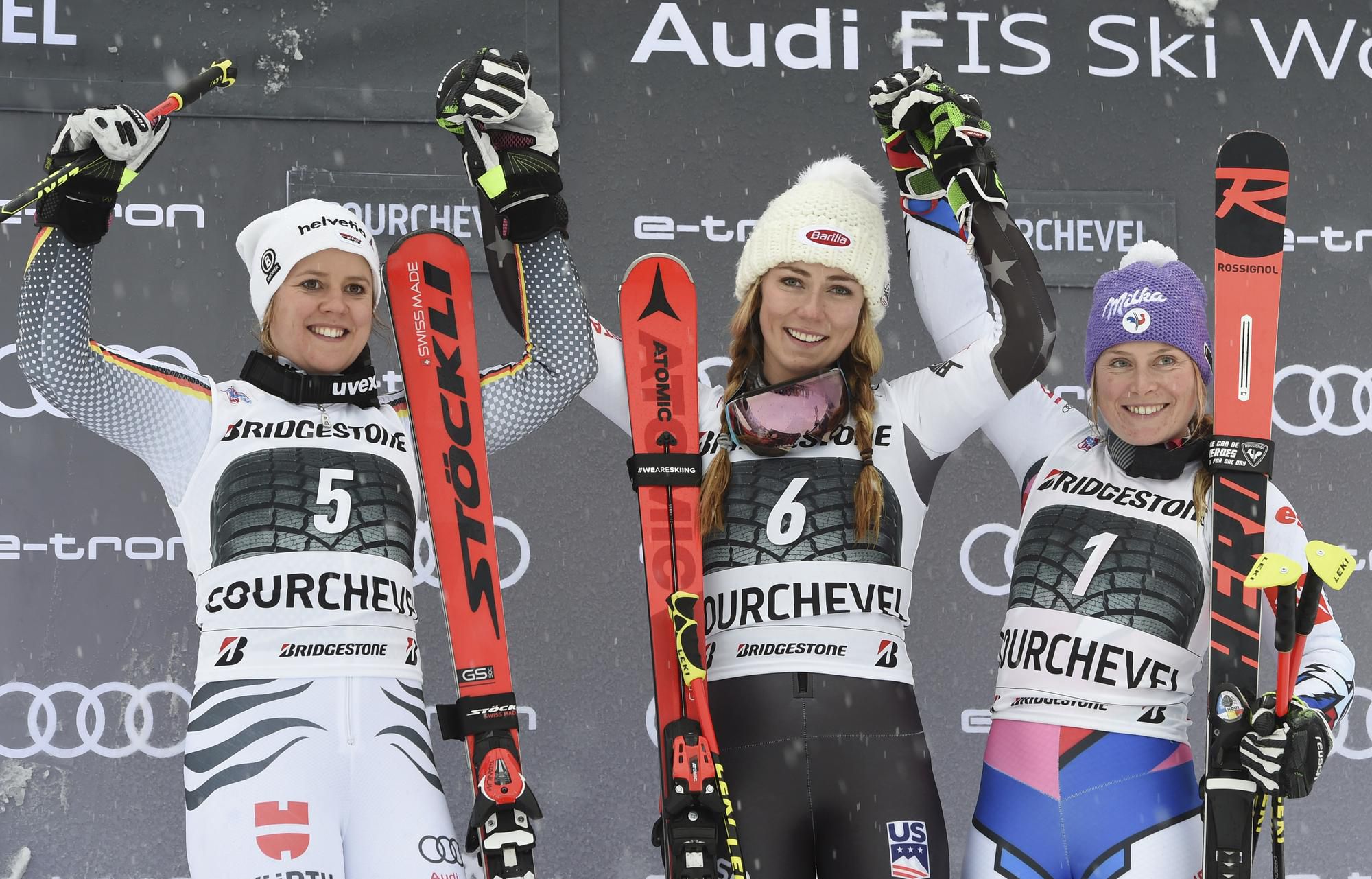 Mikaela Shiffrinová sa teší z víťazstva