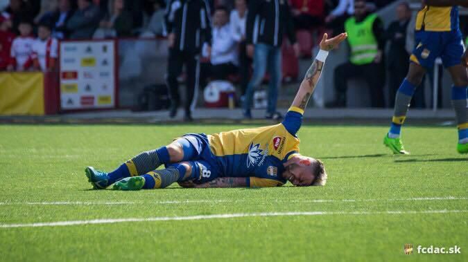 Erik Pačinda v drese FK DAC 1904 Dunajská Streda