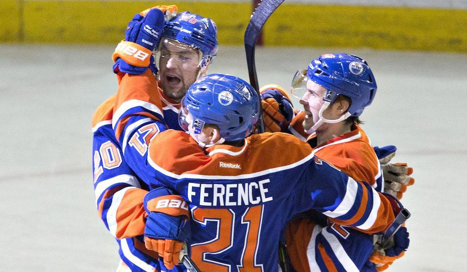Andrew Ference a spol. (Edmonton Oilers).