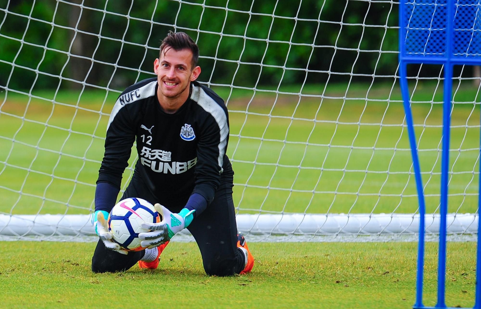 Martin Dúbravka na tréningu Newcastle United