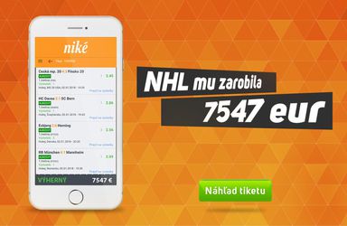 TIKET TÝŽDŇA: Sedmička zápasov z NHL mu vyniesla 7547 eur